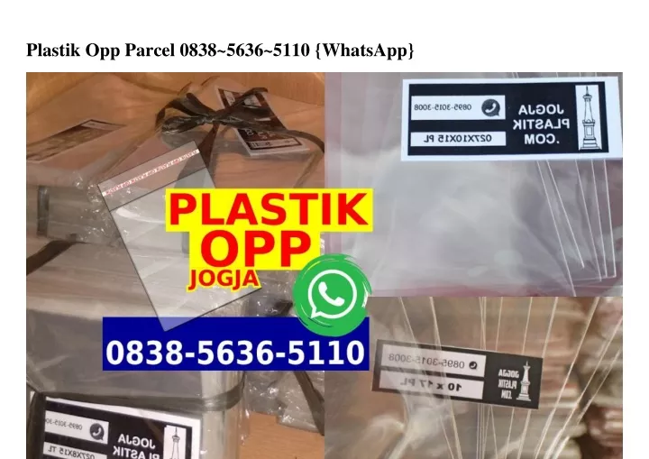 plastik opp parcel 0838 5636 5110 whatsapp