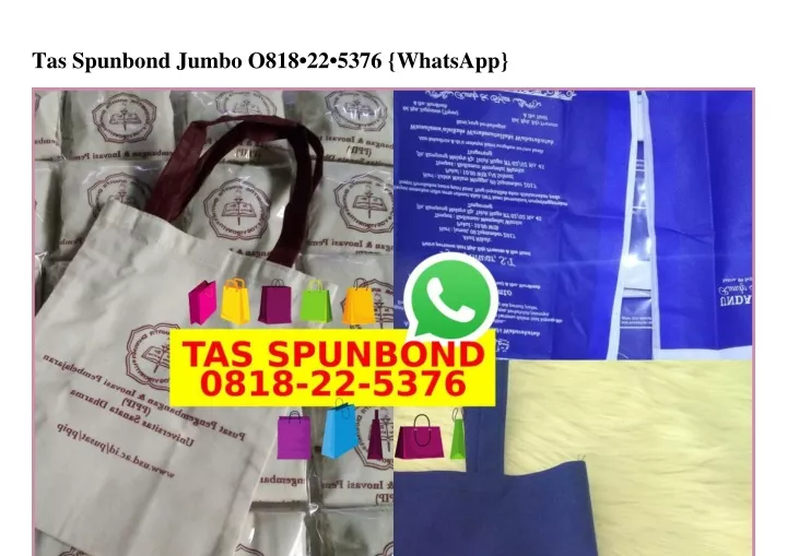 tas spunbond jumbo o818 22 5376 whatsapp