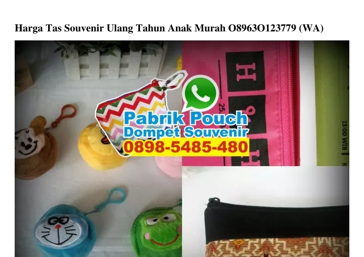 harga tas souvenir ulang tahun anak murah