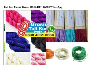 tali kur untuk bantal 838 4 31 8668 whatsapp