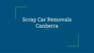 Scrap Car Removals Canberra