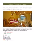 Deluxe Cottages in Manali - slide 1