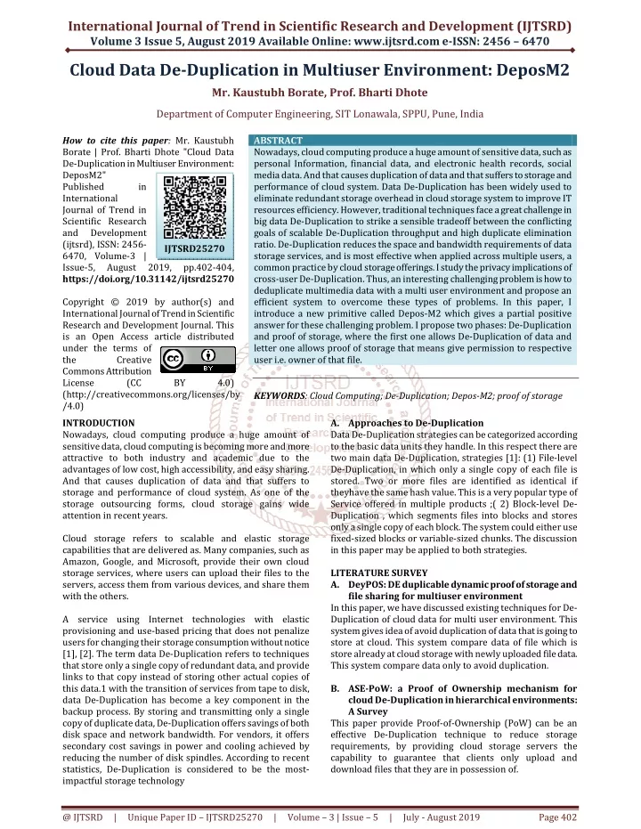 international journal of trend in scientific