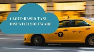 Cloud-based taxi dispatch software - Infinite Cab