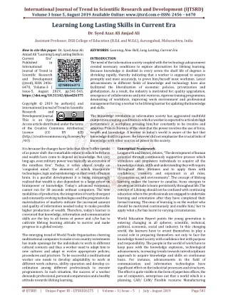 international journal of trend in scientific