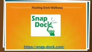 floating dock walkway