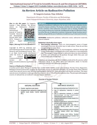 international journal of trend in scientific