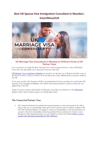 best uk spouse visa immigration consultant