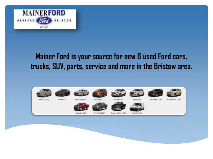 mainer ford is your source for new used ford cars