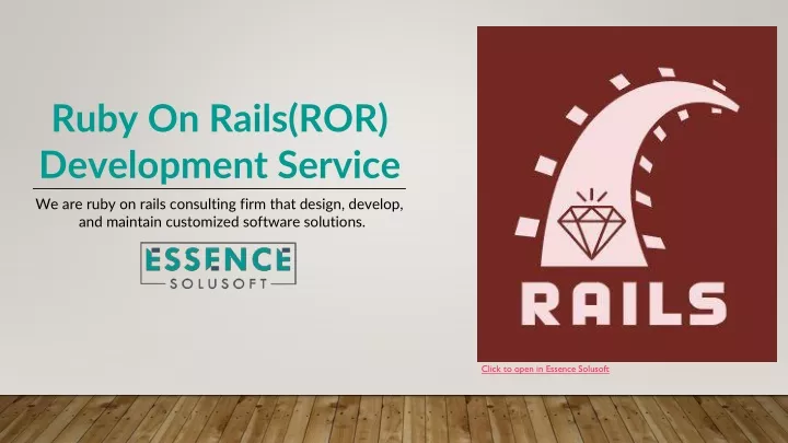 ruby on rails ror development service