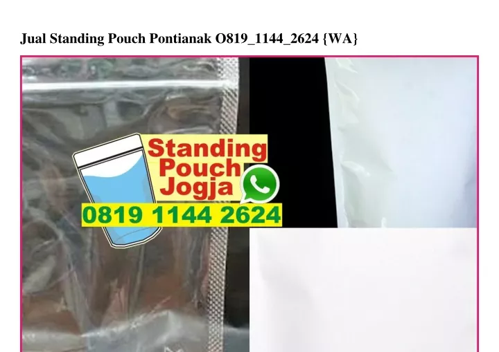 jual standing pouch pontianak o819 1144 2624 wa