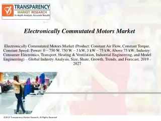 electronically commutated motors market