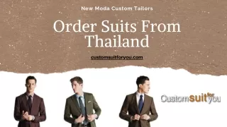 Order Suits From Thailand
