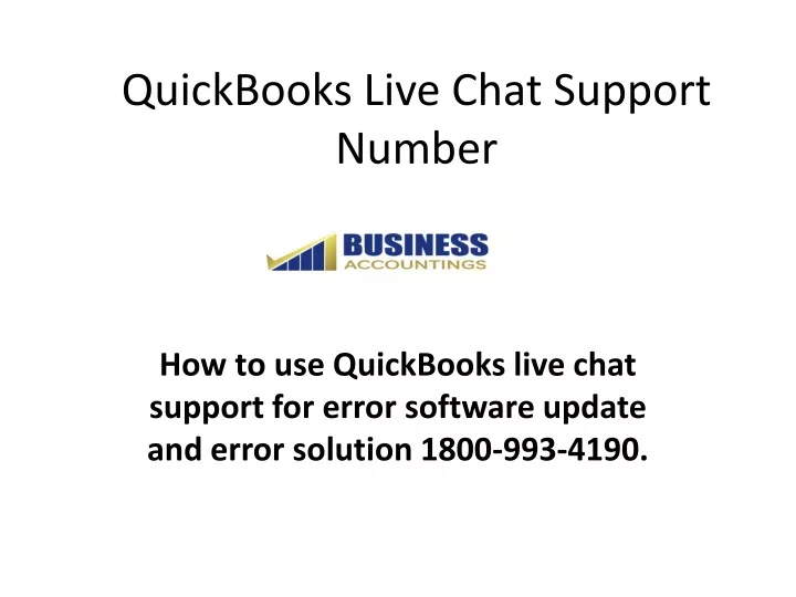 quickbooks live chat support number