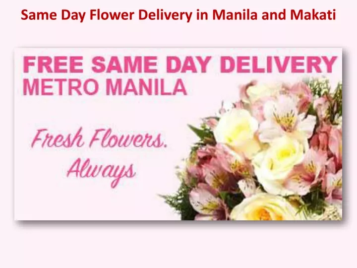 same day flower delivery in manila and makati