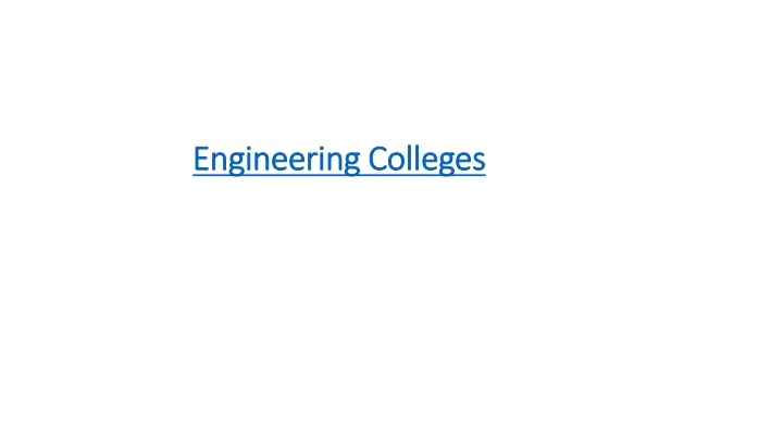 engineering colleges