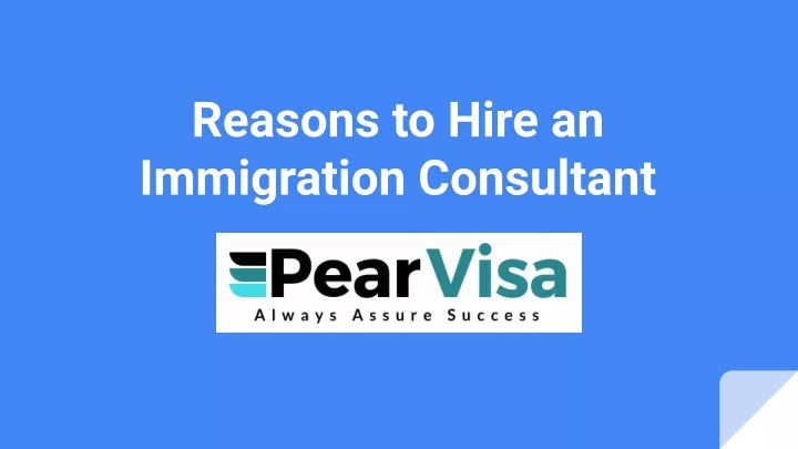reasons to hire an immigration consultant