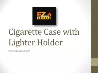 Cigarette Case with Lighter Holder
