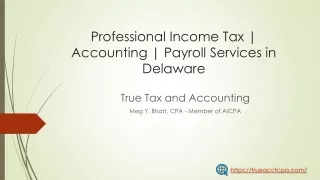 Tax Services | Accounting | Consultation Services in Delawar