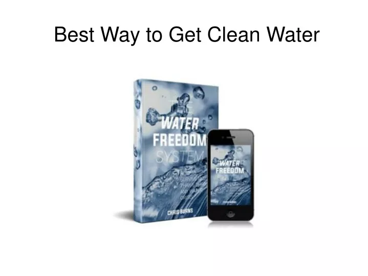best way to get clean water