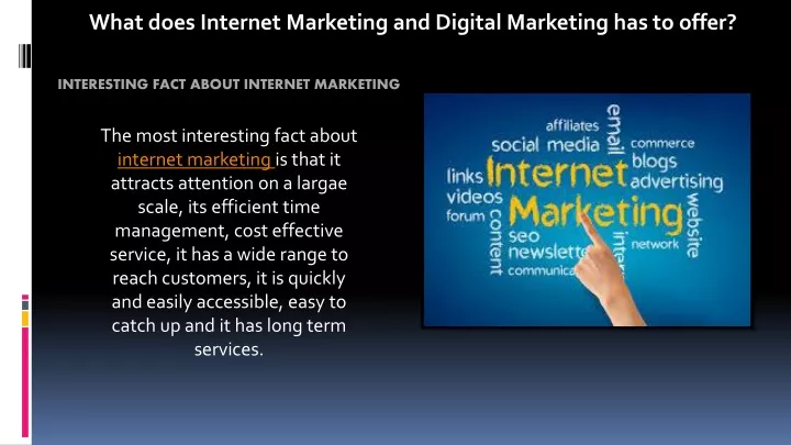 what does internet marketing and digital