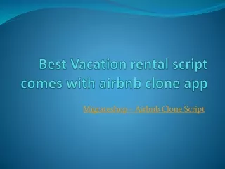 best vacation rental script comes with airbnb clone app
