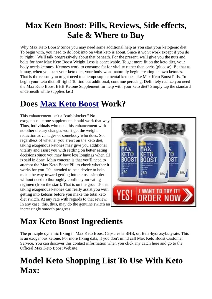max keto boost pills reviews side effects safe