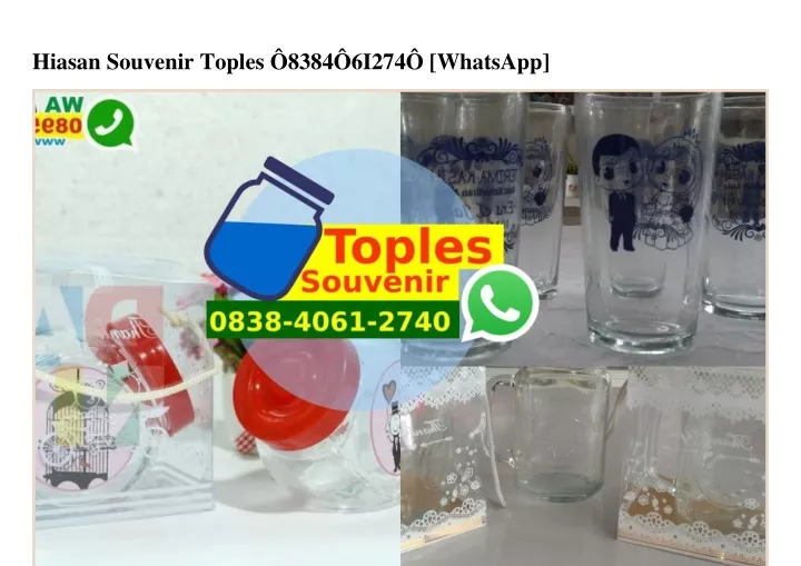 hiasan souvenir toples 8384 6i274 whatsapp