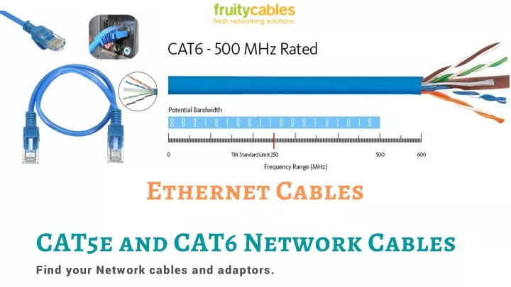 ethernet cables cat5e and cat6 network cables