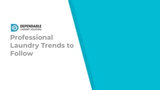 professional laundry trends to follow