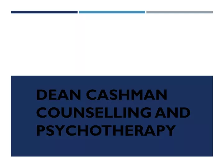 dean cashman counselling and psychotherapy