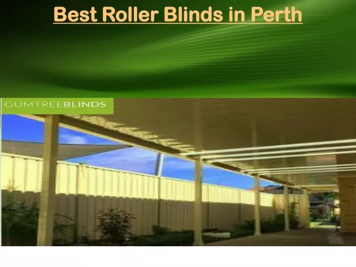 best roller blinds in perth
