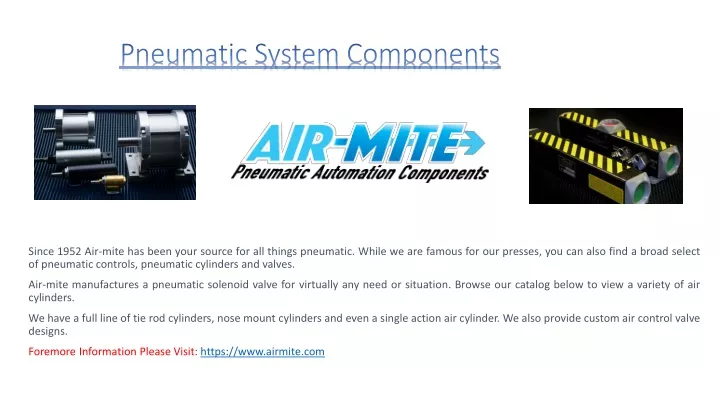 pneumatic system components