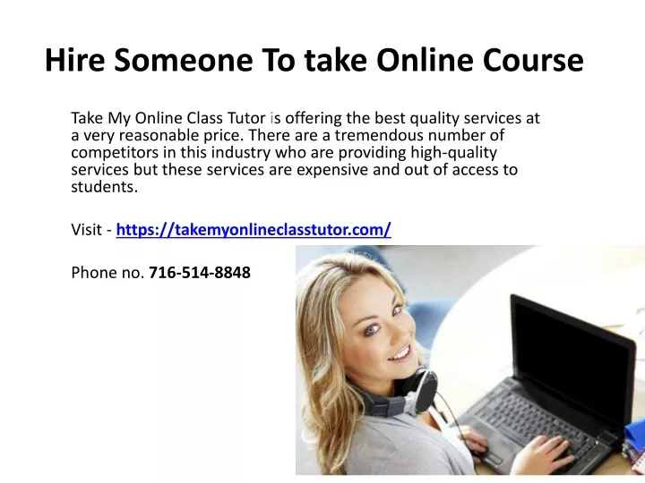 hire someone to take online course