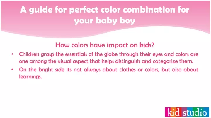 a guide for perfect color combination for your baby boy