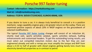 porsche 997 faster tuning