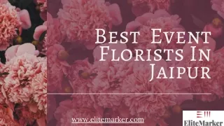 best event florist in jaipur