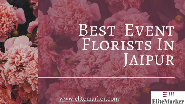best event florists in jaipur