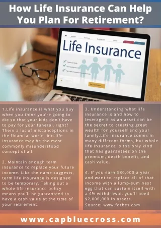 How Life Insurance Can Help You Plan For Retirement?