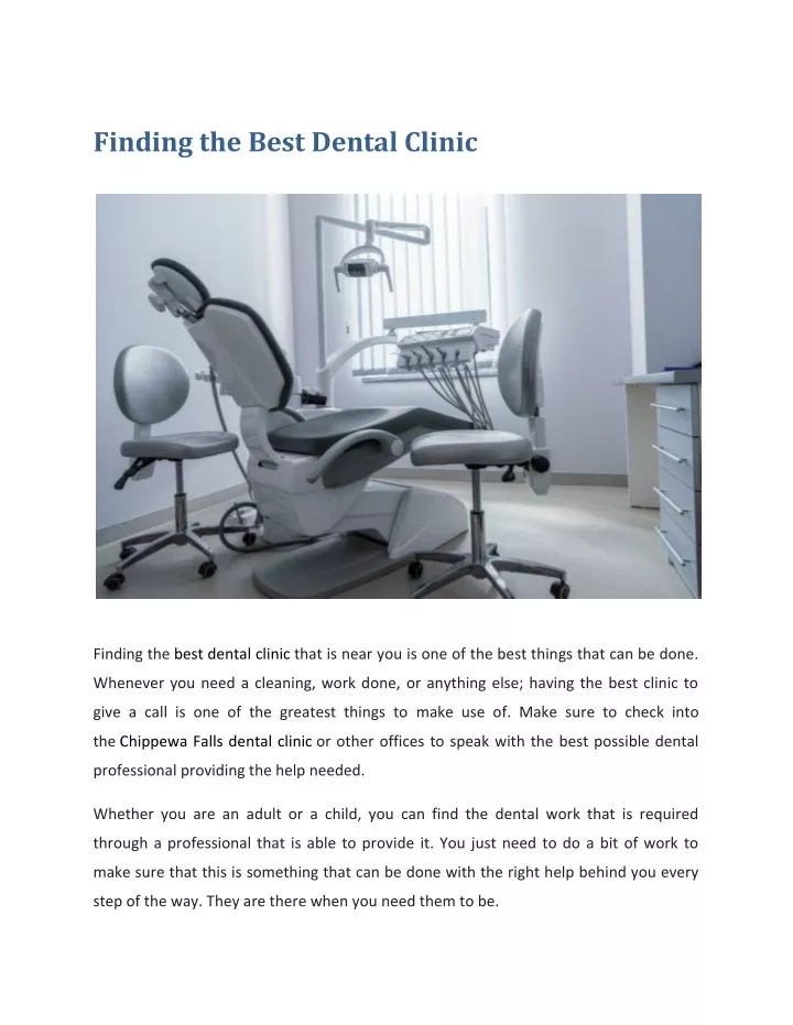 finding the best dental clinic