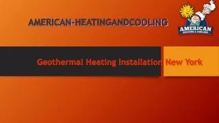 Get in touch with our Geothermal Installation New York Specialists