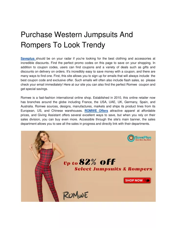purchase western jumpsuits and rompers to look trendy