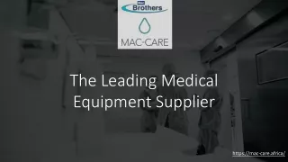 Leading Medical Equipment Supplier in South Africa