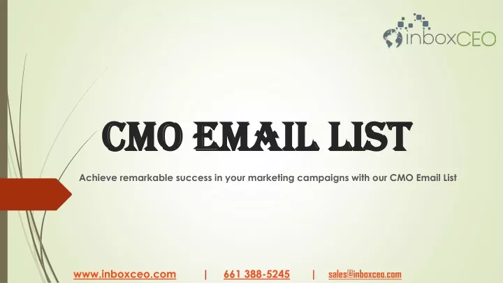 cmo email list