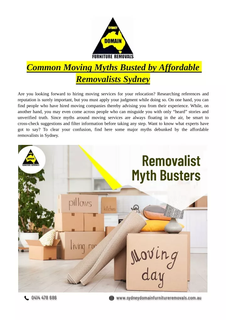 common moving myths busted by affordable