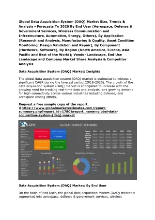 global data acquisition system daq market size
