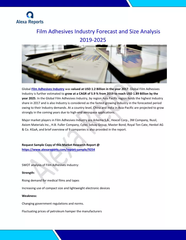 film adhesives industry forecast and size