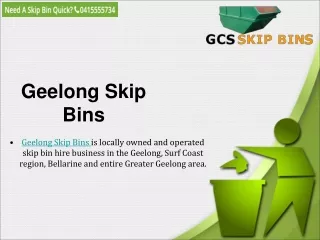 geelong skip bins