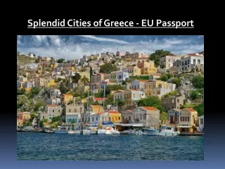 Splendid Cities of Greece - EU Passport