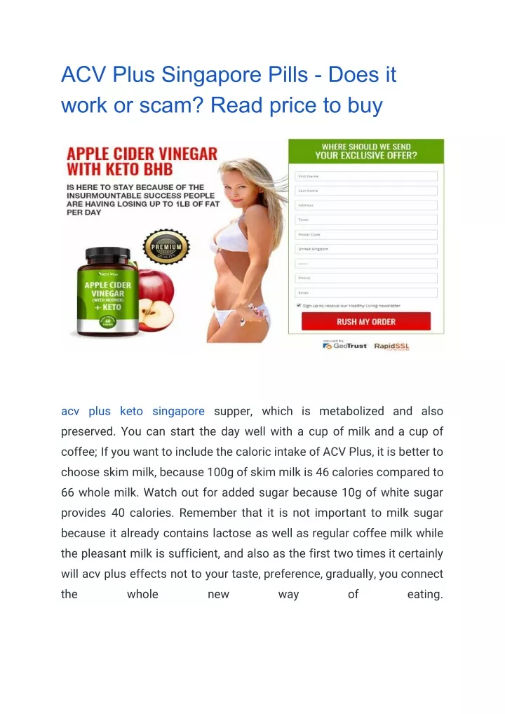 acv plus singapore pills does it work or scam
